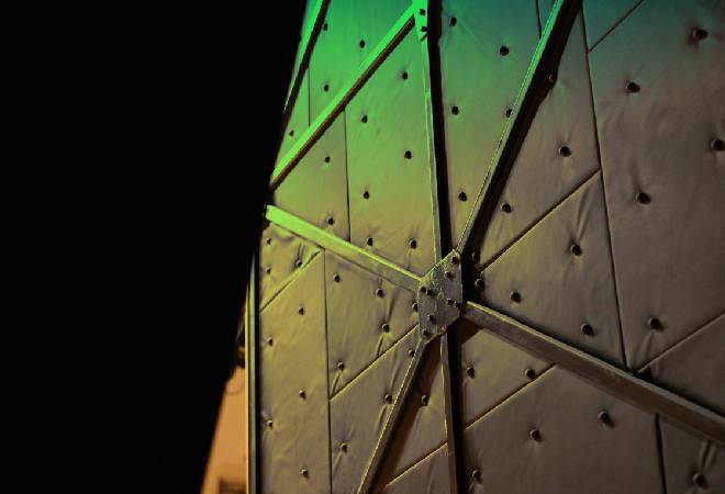 ライブホールの裏側。